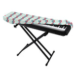 Red And Blue DNA Pattern Print Piano Keyboard Cover