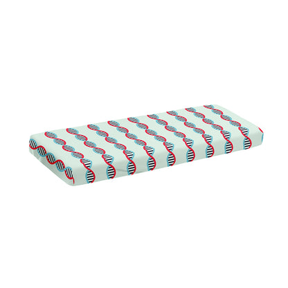 Red And Blue DNA Pattern Print Piano Keyboard Cover