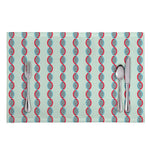 Red And Blue DNA Pattern Print Placemat