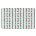 Red And Blue DNA Pattern Print Polyester Doormat