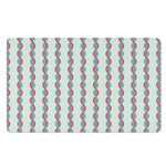 Red And Blue DNA Pattern Print Polyester Doormat