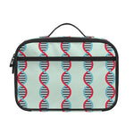 Red And Blue DNA Pattern Print Portable Lunch Bag