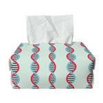Red And Blue DNA Pattern Print Rectangle Tissue Box Cover