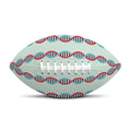 Red And Blue DNA Pattern Print Rugby Ball