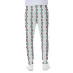Red And Blue DNA Pattern Print Scuba Joggers