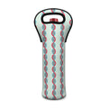 Red And Blue DNA Pattern Print Single Neoprene Wine Tote