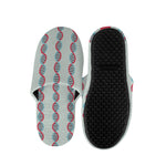 Red And Blue DNA Pattern Print Slippers