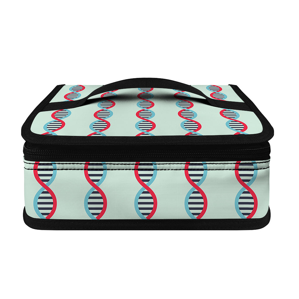 Red And Blue DNA Pattern Print Small Lunch Bag