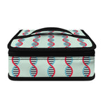 Red And Blue DNA Pattern Print Small Lunch Bag