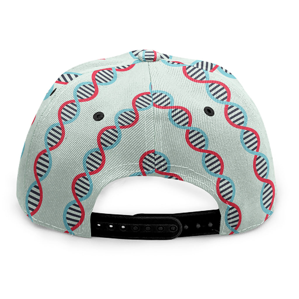 Red And Blue DNA Pattern Print Snapback Cap