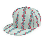 Red And Blue DNA Pattern Print Snapback Cap