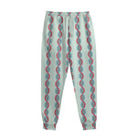 Red And Blue DNA Pattern Print Sweatpants