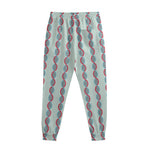 Red And Blue DNA Pattern Print Sweatpants