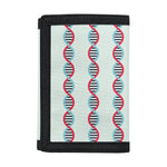 Red And Blue DNA Pattern Print Trifold Wallet