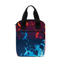 Red And Blue Fire Print Bible Tote Bag