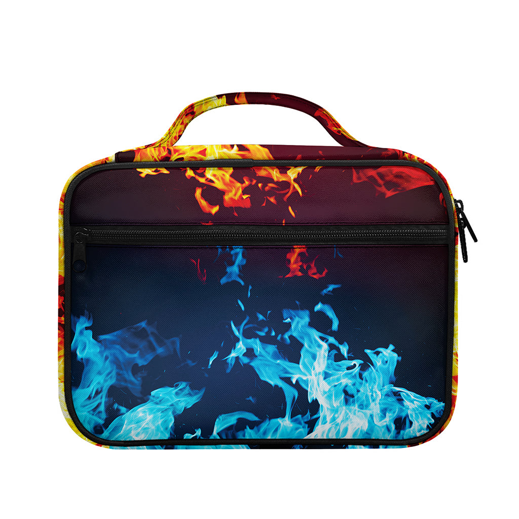 Red And Blue Fire Print Briefcase Bible Bag