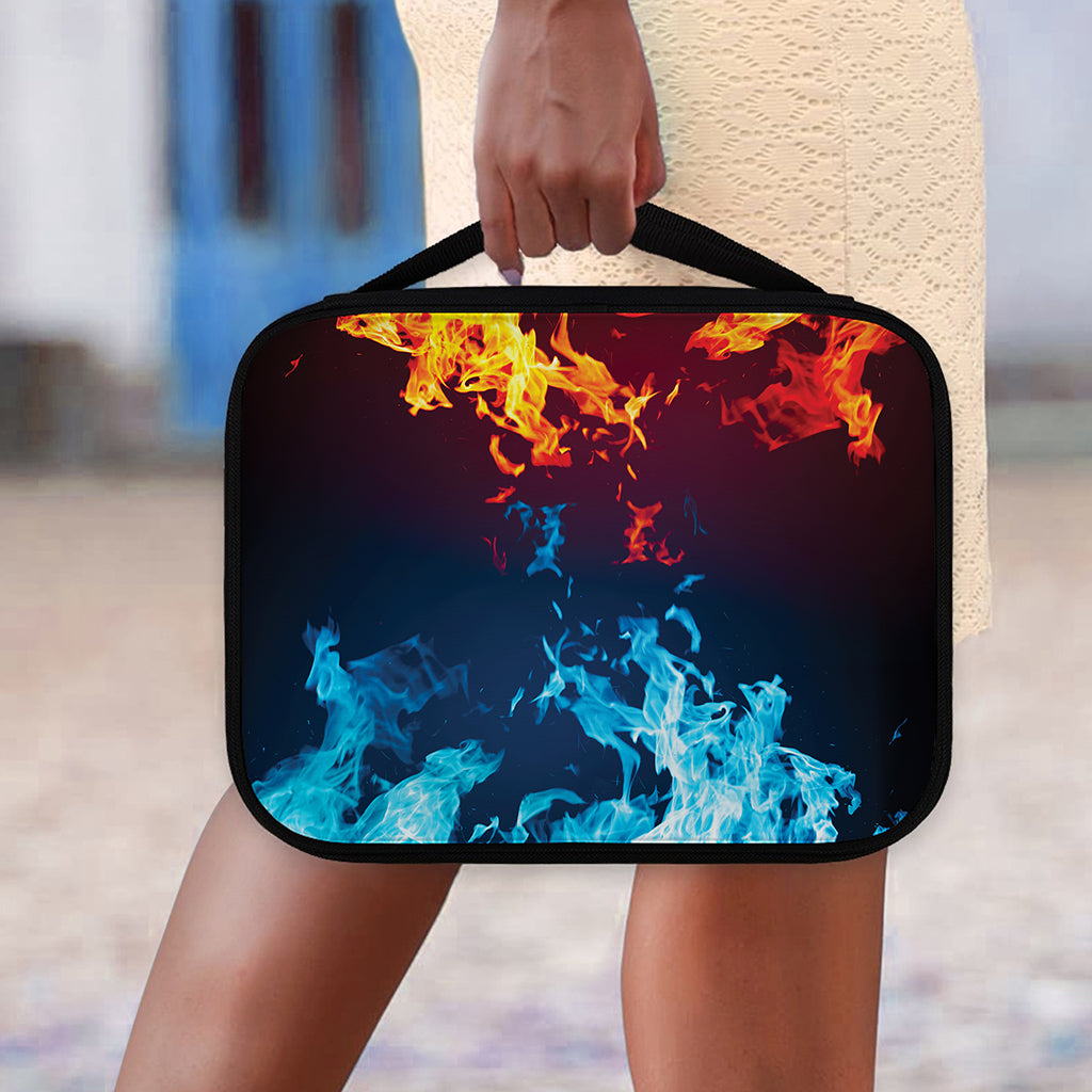 Red And Blue Fire Print Classic Bible Case
