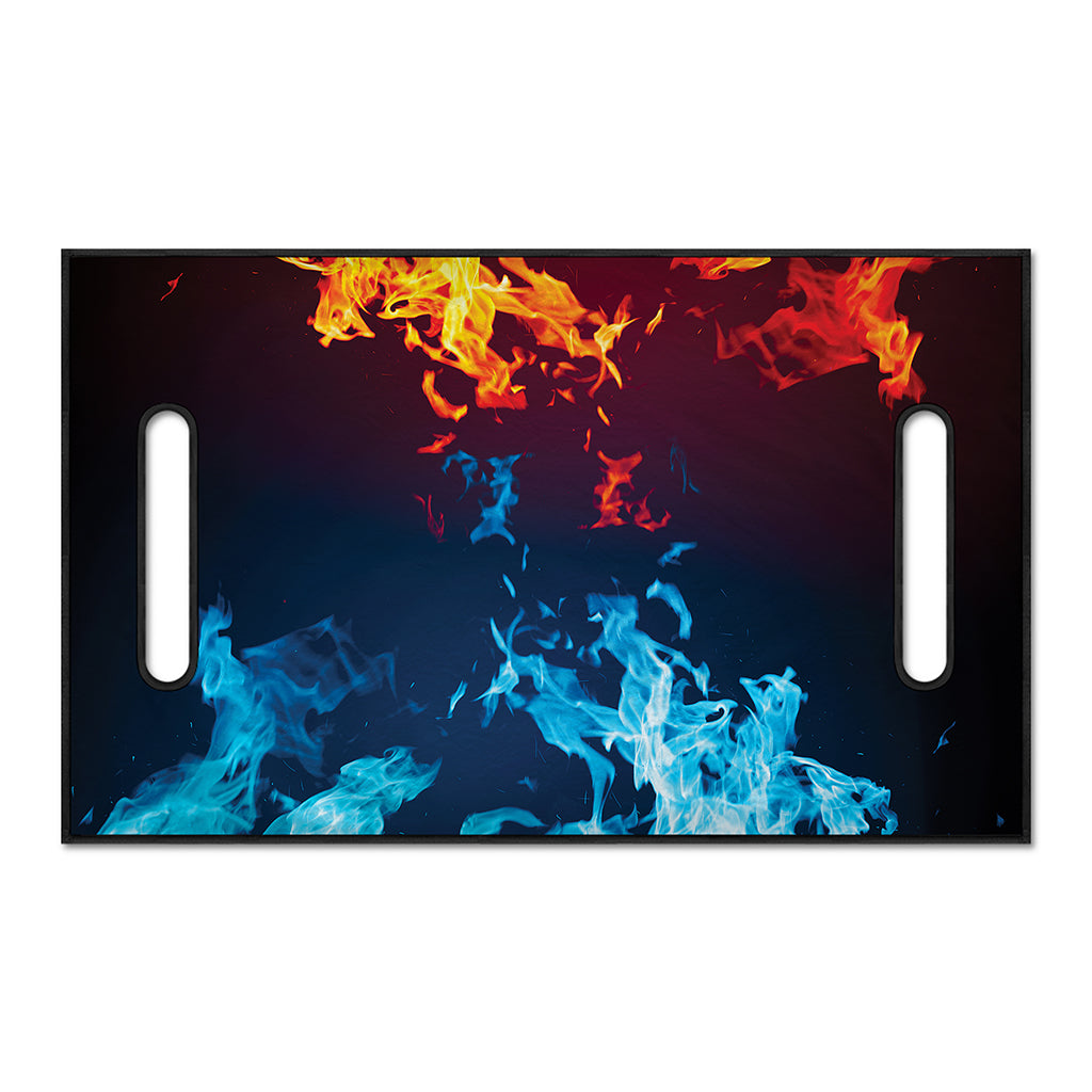 Red And Blue Fire Print Golf Cart Seat Cover