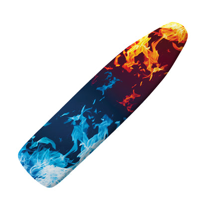 Red And Blue Fire Print Ironing Board Cover