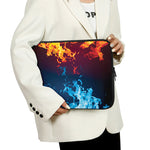 Red And Blue Fire Print Laptop Sleeve