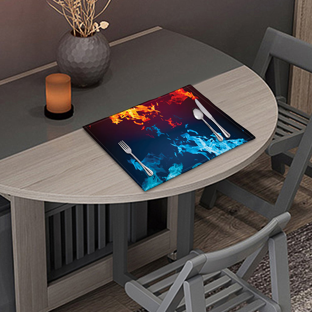 Red And Blue Fire Print Placemat