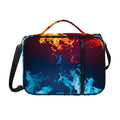 Red And Blue Fire Print Shoulder Strap Bible Bag