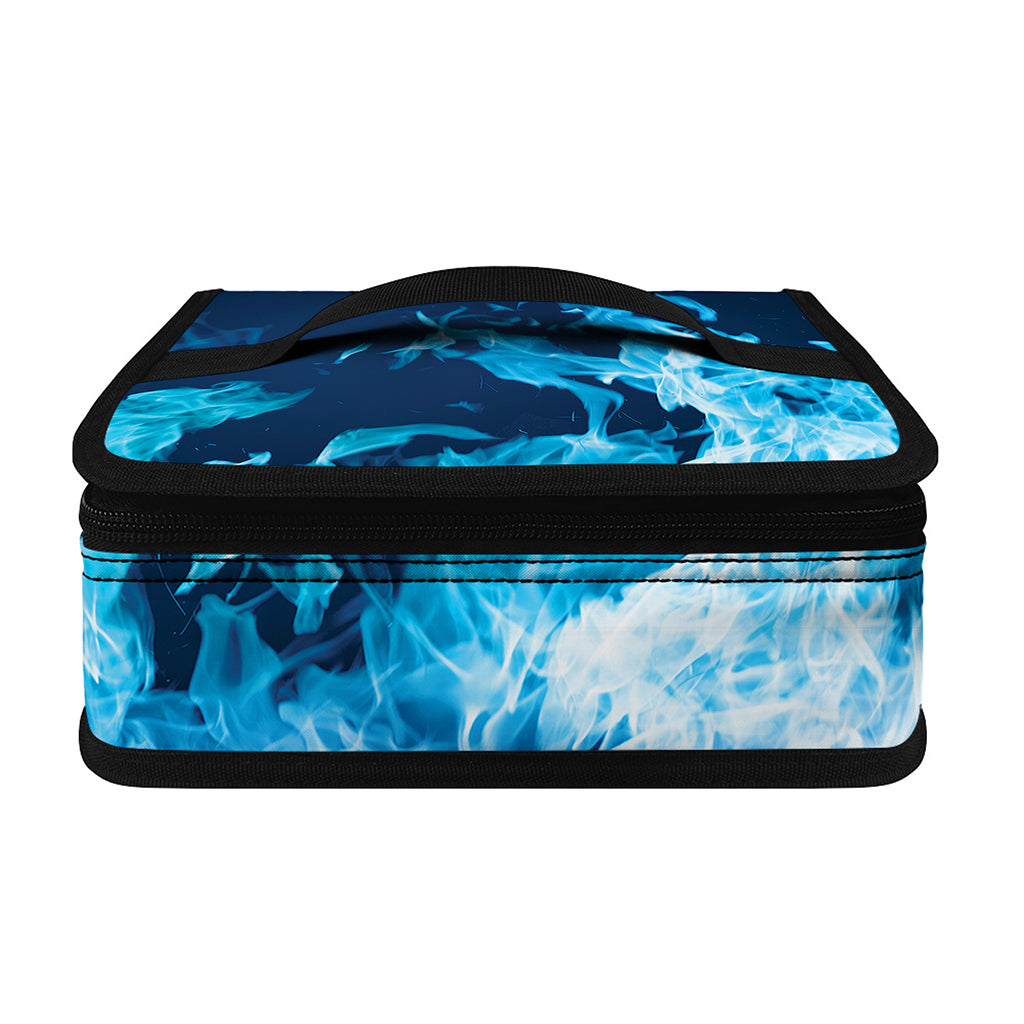 Red And Blue Fire Print Small Lunch Bag