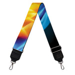 Red And Blue Fire Yin Yang Print Bag Strap