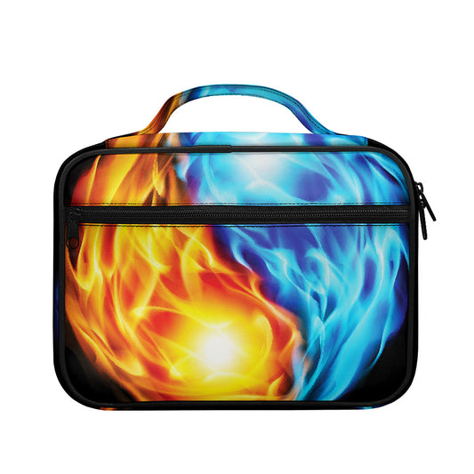 Red And Blue Fire Yin Yang Print Briefcase Bible Bag