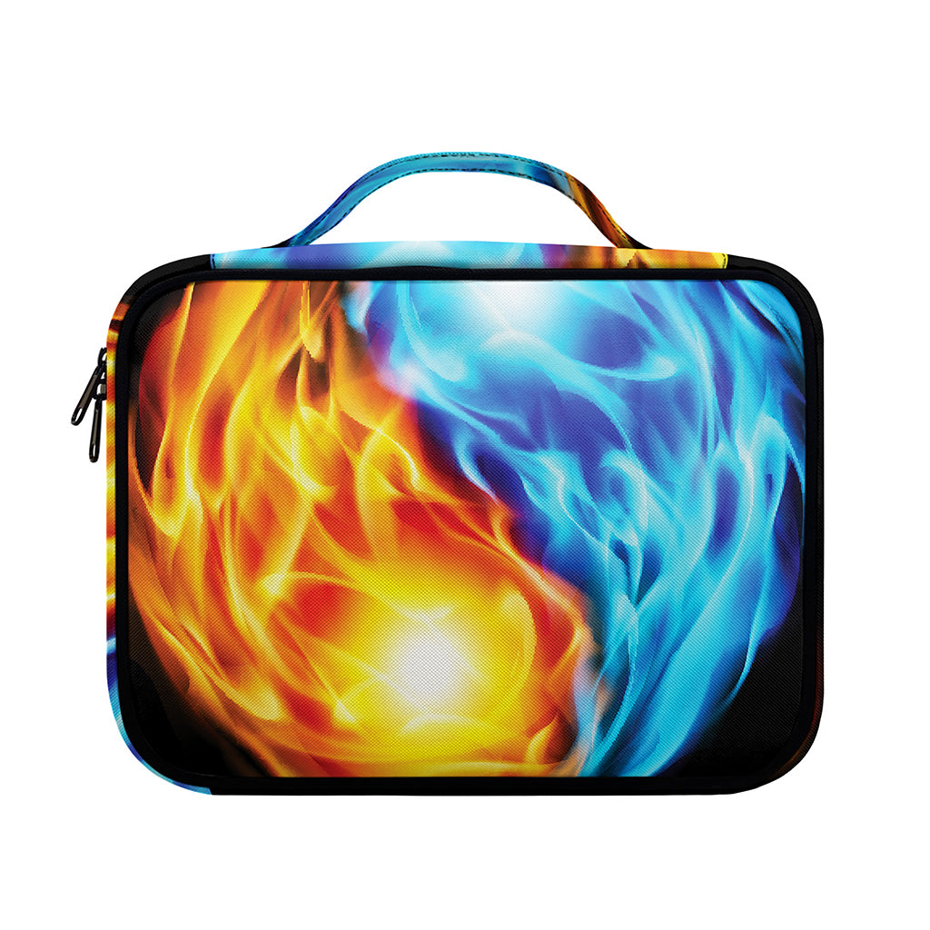 Red And Blue Fire Yin Yang Print Briefcase Bible Bag