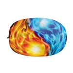 Red And Blue Fire Yin Yang Print Car Side Mirror Covers