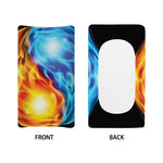 Red And Blue Fire Yin Yang Print Changing Pad Cover
