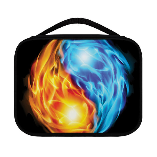 Red And Blue Fire Yin Yang Print Classic Bible Case