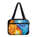 Red And Blue Fire Yin Yang Print Double Strap Bible Bag