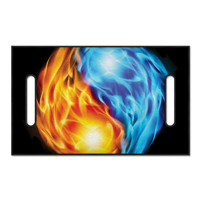 Red And Blue Fire Yin Yang Print Golf Cart Seat Cover