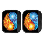 Red And Blue Fire Yin Yang Print Handle Covers