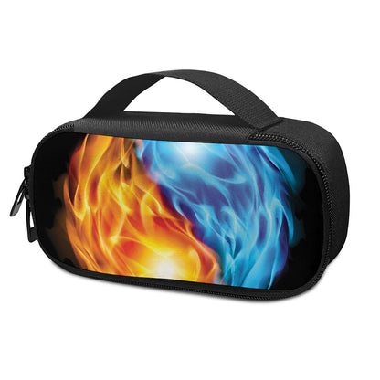 Red And Blue Fire Yin Yang Print Insulin Cooler Travel Case