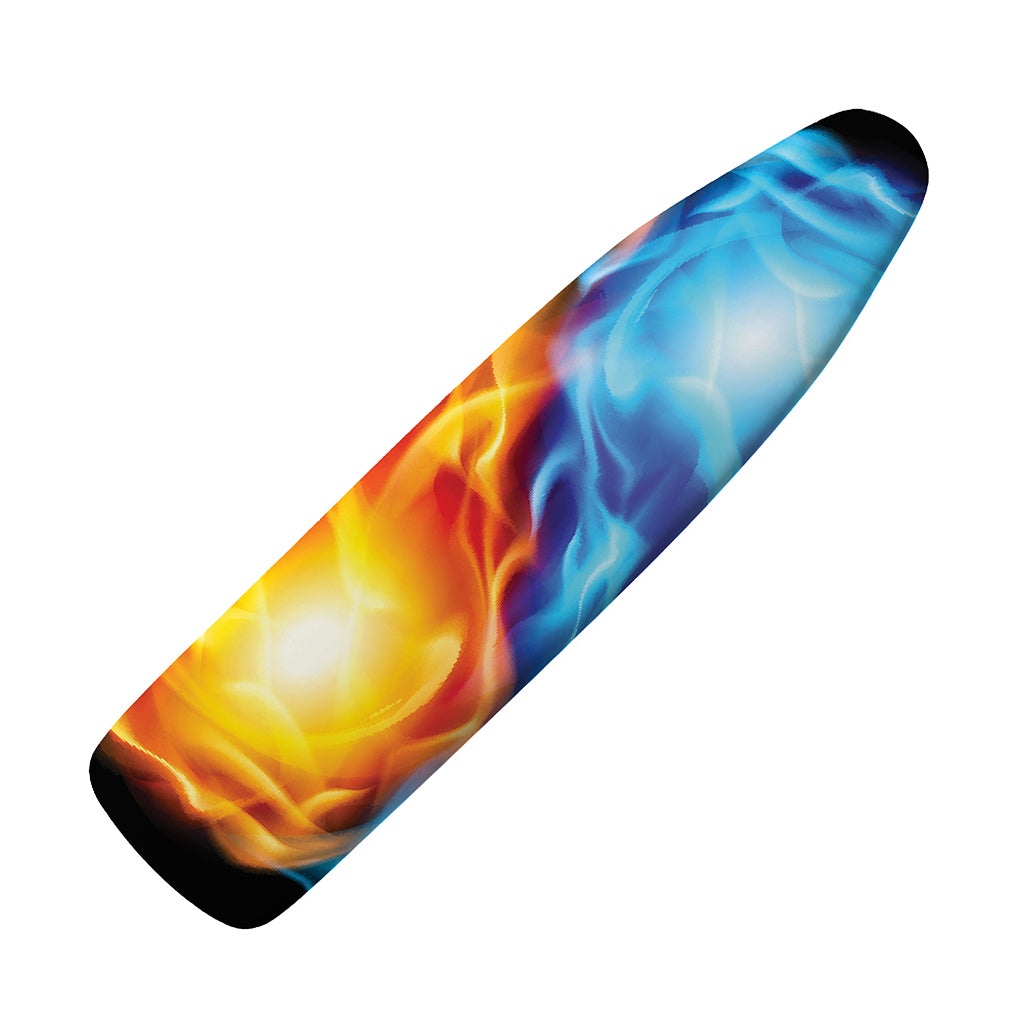 Red And Blue Fire Yin Yang Print Ironing Board Cover