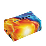 Red And Blue Fire Yin Yang Print Rectangle Tissue Box Cover