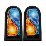 Red And Blue Fire Yin Yang Print Skillet Handle Cover