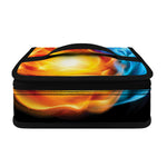 Red And Blue Fire Yin Yang Print Small Lunch Bag