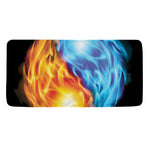 Red And Blue Fire Yin Yang Print Towel