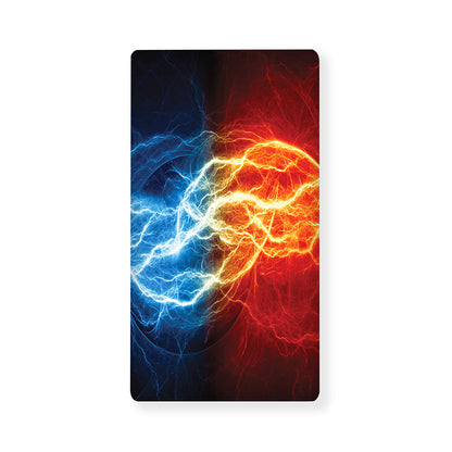 Red And Blue Lightning Print Baby Crib Sheet
