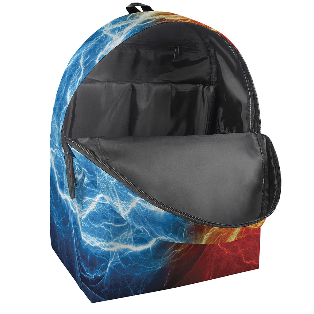 Red And Blue Lightning Print Backpack