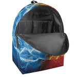Red And Blue Lightning Print Backpack