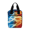 Red And Blue Lightning Print Bible Tote Bag