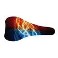 Red And Blue Lightning Print Bicycle Seat Cover