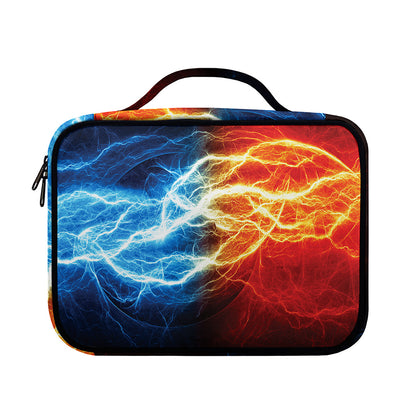 Red And Blue Lightning Print Briefcase Bible Bag