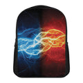Red And Blue Lightning Print Casual Backpack