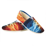 Red And Blue Lightning Print Casual Shoes